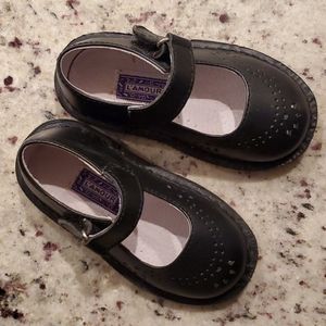 L'Amour Black Mary Jane Sandals